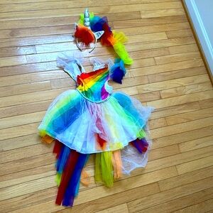 Rainbow unicorn costume